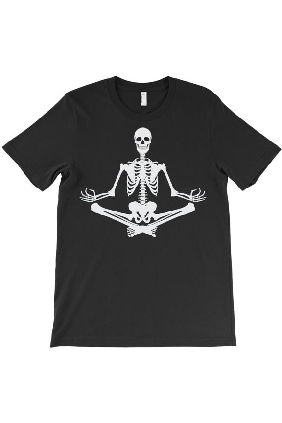 Funny Skeleton Graphic Tee, Minimalist Bones Aesthetic - Limited Edition, H43925 Unisex T-Shirt, Up to 5XL Available