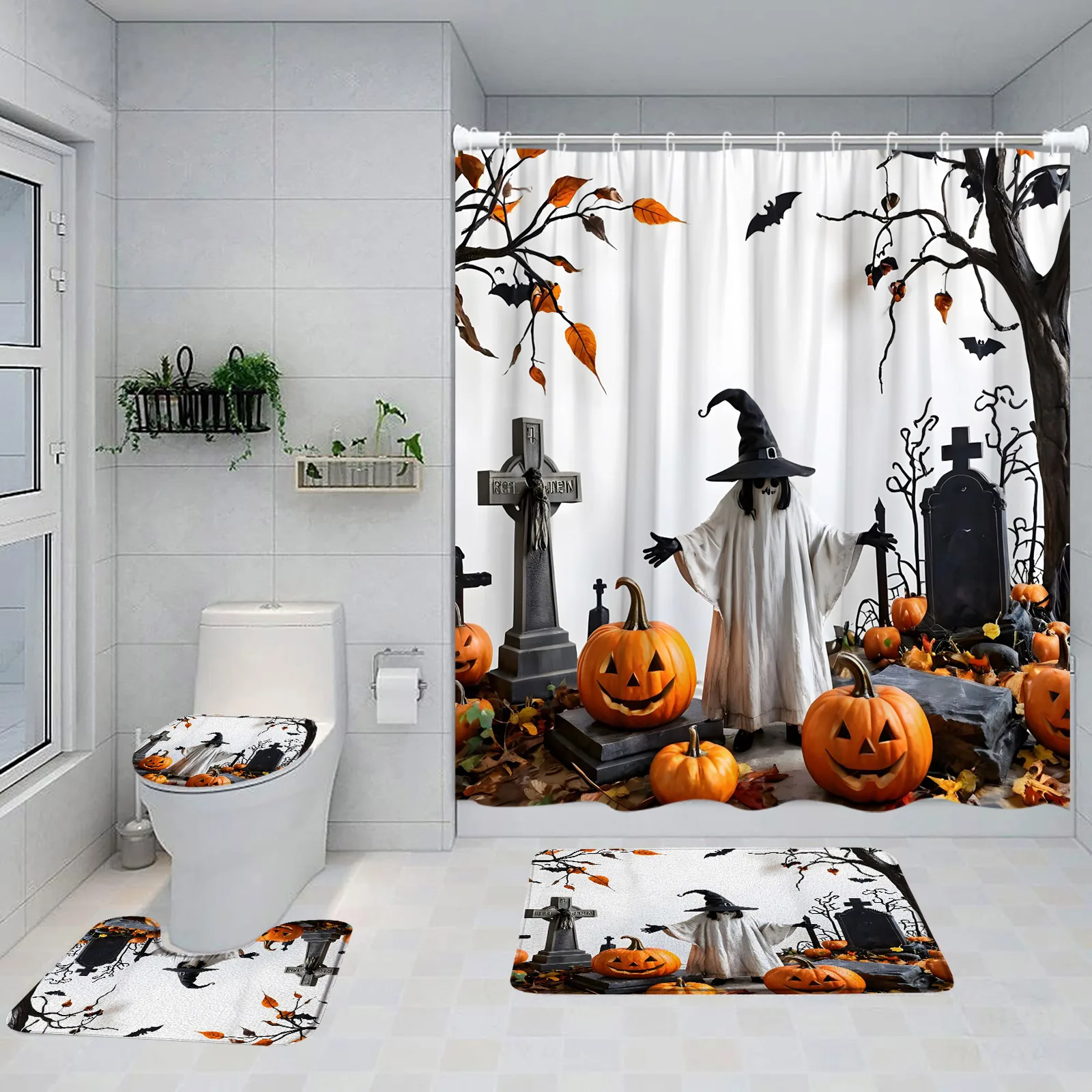 Halloween Shower Curtain Sets