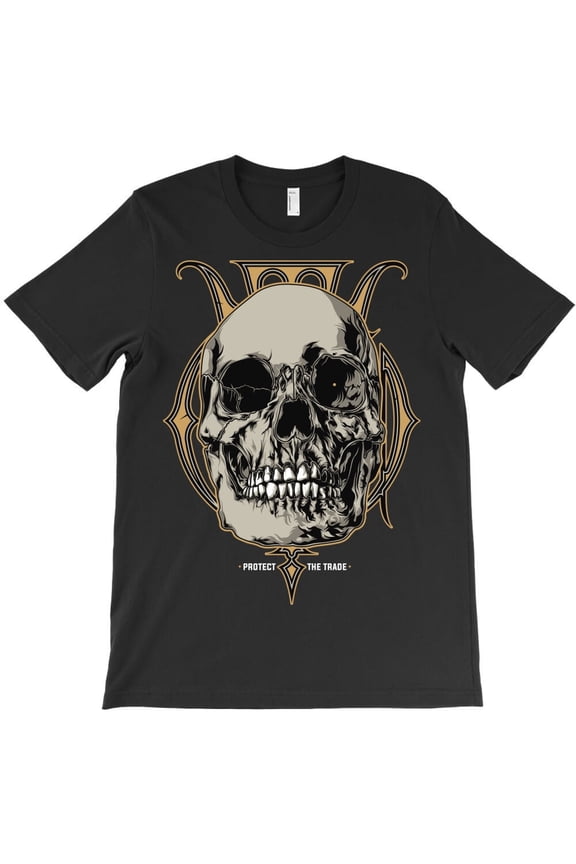Funny Skeleton Head Graphic Tee, Minimalist Skeleton Head Aesthetic - Fan Favorite, H35706 Unisex T-Shirt, Up to 5XL Available