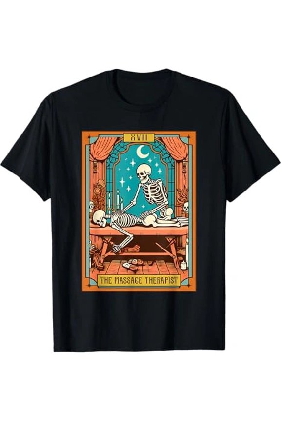 Funny Skeleton Massage Therapy Massage Therapist T-Shirt
