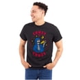 thumbnail image 1 of Funny Skeleton Pizza Crust to Crust Plus Size Crewneck Graphic Tee Shirt Brisco Brands 4X, 1 of 6