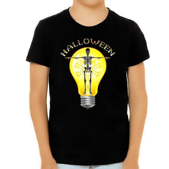 Funny Skeleton Shirt Cute Halloween Shirts for Boys Cute Halloween Shirts for Kids Funny Skull Shirt
