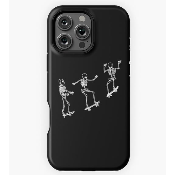 Funny Skeleton Skateboard GA5188 Phone Case for iPhone 11 to 17 Pro Max
