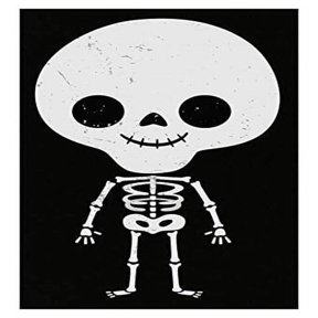 Funny Skeleton Skull Head Poster - Wall Decor Gift