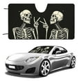 thumbnail image 1 of Funny Skeletons Windshield Sun Shade for Car Auto SUV Truck Foldable Front Window Sunshade Sun Visor Protector Block UV Rays Reflect Heat, 55" x 30", 1 of 8