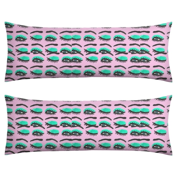 Funny Sketch Graffiti Body Pillow Cover 20x54 - Colorful Rainbow Design Long Pillow Case with Zipper, Cozy Full Body Support for Children & Adults, Stretchy & Durable Fabric