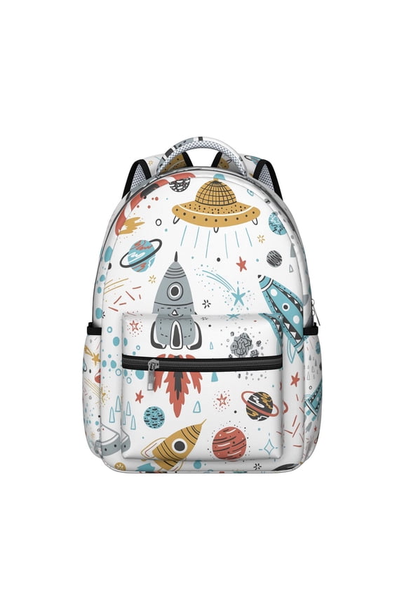Funny Sketch Graffiti Waterproof Backpack for Teens - Durable Lightweight School Bag with Cartoon Animal Design & Padded Straps for Comfort