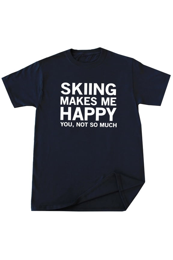 Funny Skiing T-shirt Snow Skiing Lover Birthday Christmas Gift for Him Her
