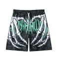 thumbnail image 1 of Funny Skull Beach Shorts Graphic Full Print Shorts Casual Shorts with Pockets for Men and Women, 1 of 5