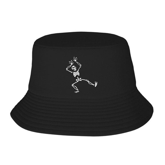 Funny Skull Bucket Hat For Womens And Mens Outdoor Beach Fisherman Hat Sun Hat