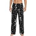 thumbnail image 1 of Funny Skull Start Men'S Pajama Pants Soft Sleep Lounge Pants Pjs Bottoms With Pockets Small, 1 of 6