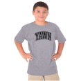 thumbnail image 1 of Funny Sleep Varsity Athlete Yawn Joke Crewneck T Shirts Boy Girl Teen Brisco Brands M, 1 of 6