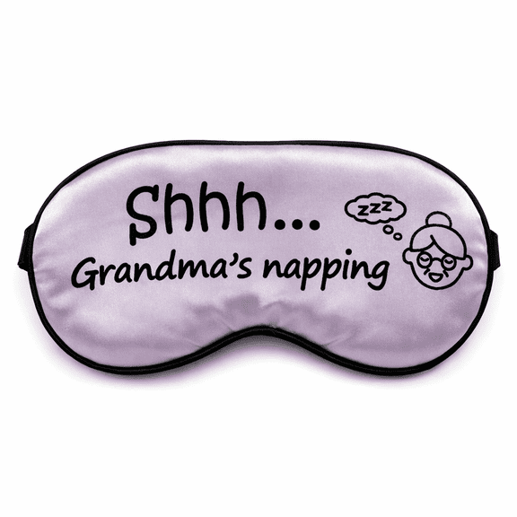 Funny Sleeping Mask for Grandma by Silly Obsessions. Napping Gift for Grandma on Birthday Mothers Day, Grandparents Day. Pregnancy Anoucement Gift for Grandma. (Shh.Grandma' s Napping)
