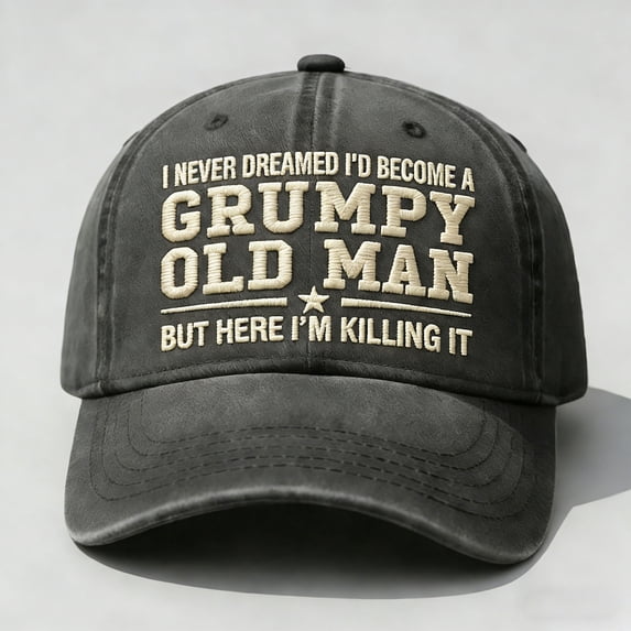 Funny Slogan Embroidered Baseball Cap, Adjustable Unstructured Cap for Men and Women, Lightweight and Breathable Casual Hat, Cool Gift for Humor and Style