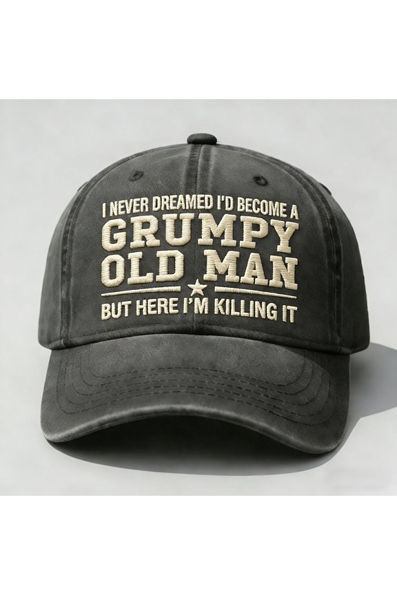 Funny Slogan Embroidered Baseball Cap, Adjustable Unstructured Cap for Men and Women, Lightweight and Breathable Casual Hat, Cool Gift for Humor and Style