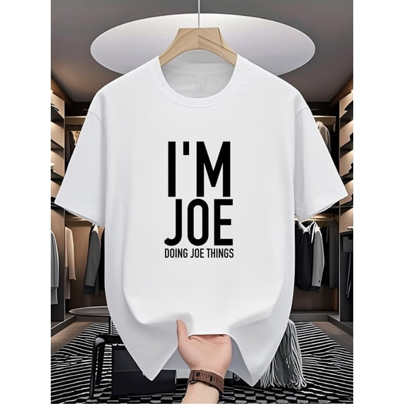 Funny Slogan Graphic T‑Shirt for Men Women, Casual Humor Short Sleeve Crewneck Everyday Tee Top