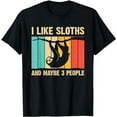 thumbnail image 1 of Funny Sloth Design For Sloth Lover Men Women Kids Introvert T-Shirt, 1 of 5