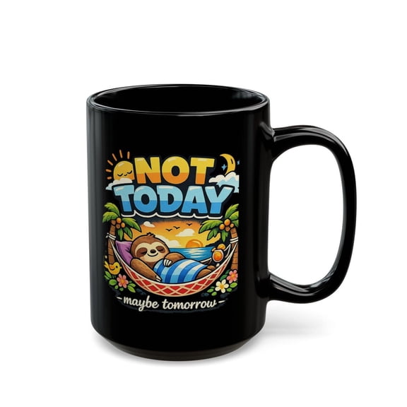 Funny Sloth Hammock Mug, Lazy Day Coffee Tea