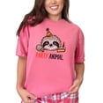 thumbnail image 1 of Funny Sloth Party T-Shirt, Cute Animal Birthday Tee, Happy Sloth with Cake Graphic, Party Animal Celebration Shirt, Crunchberry Comfort Colors T-Shirt, 2XL, 1 of 1