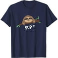 thumbnail image 1 of Funny Sloth Saying Sup Pet Animal Lover Unisex T-Shirt for Men Women Kids Toddler, 1 of 5
