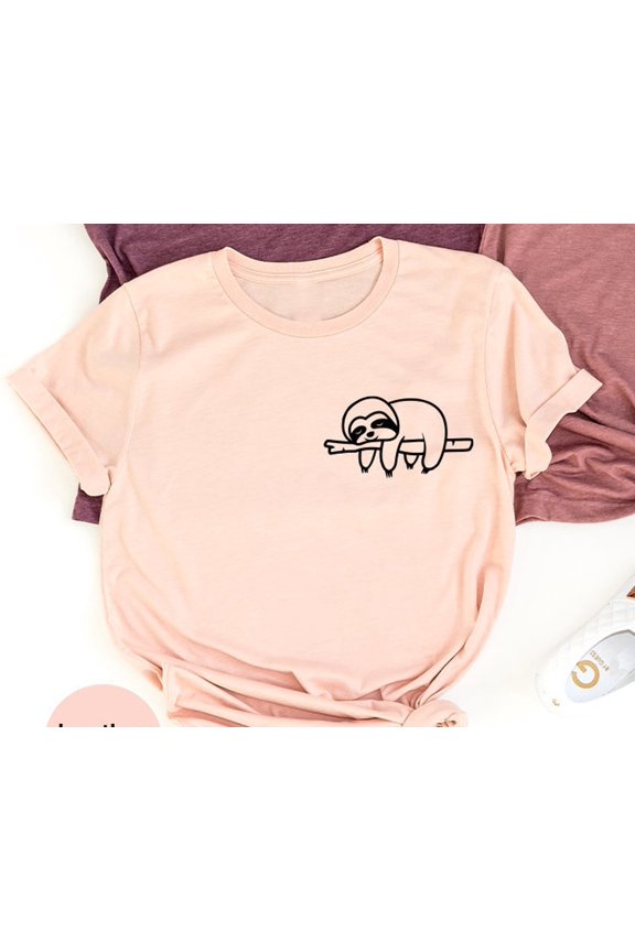 Funny Sloth Shirt Sloth T Shirt Cute Animal Tee Animal Lover Shirt Funny Graphic Tees Ador