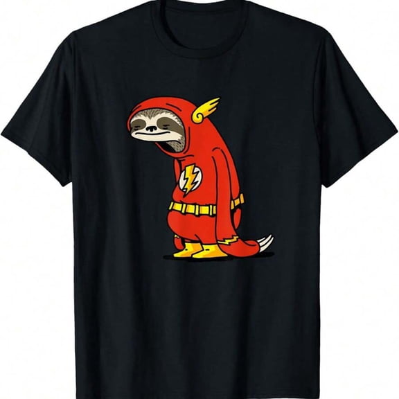 Funny Sloth Superhero Not Fast Not Furious Sloth Lover T-Shirt