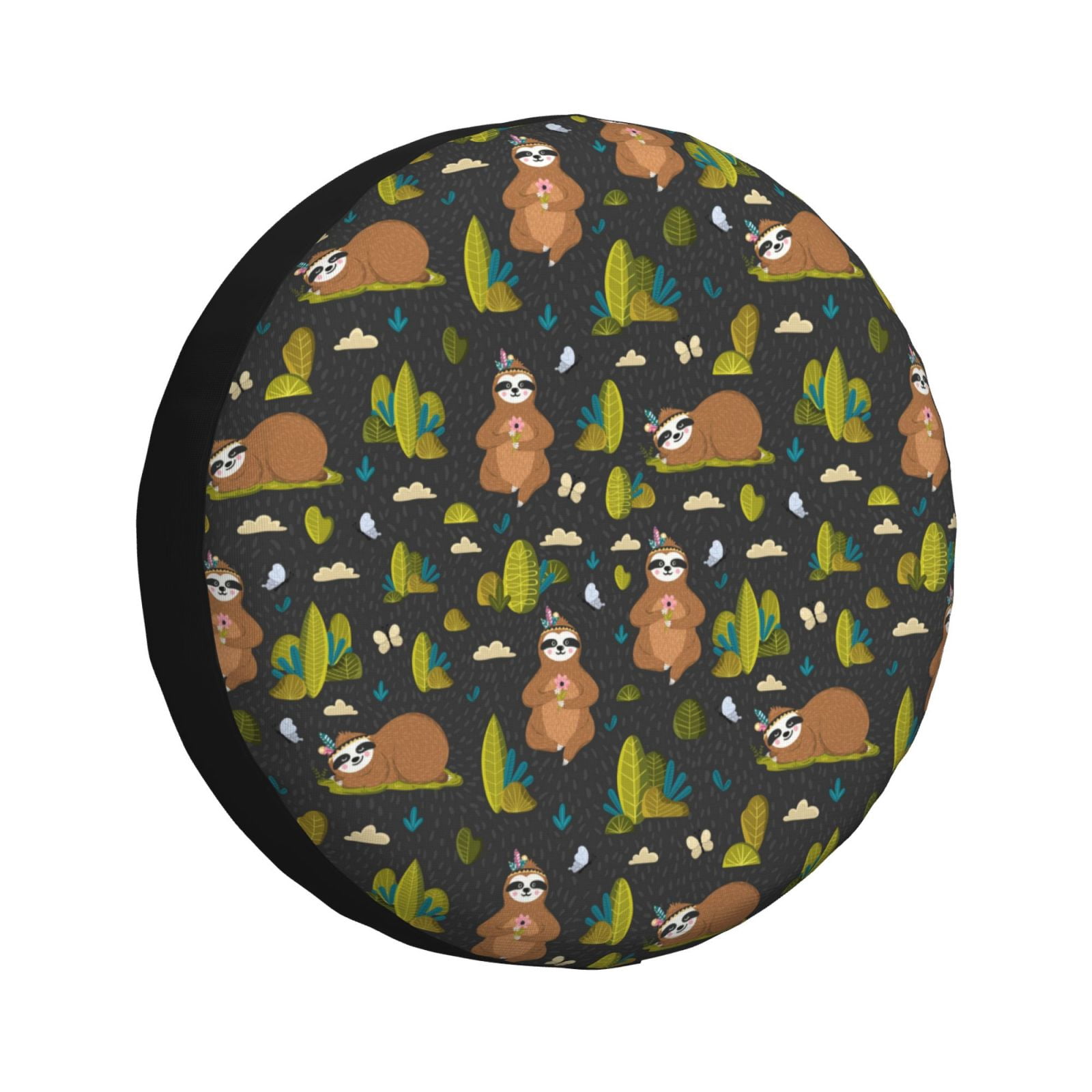 Funny Sloths In The Forest Spare Tire Cover for Trailer Camper RV Truck ...
