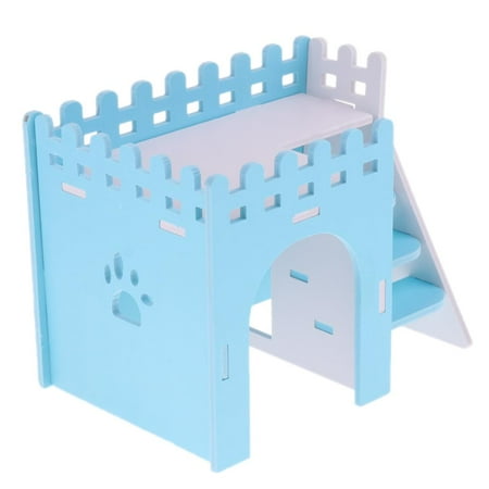 Funny Small Pet Rabbit Mice Chinchilla Guinea Hamster House Cage Toy Exercise Blue