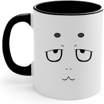 Funny Smiley Face Ceramic Coffee Accent Mugs –Troll & Meme Mug,Funny Mug Birthday Christmas Gifts Tea Cups Home Decor, Office Mugs, 11 Oz (Black Accent Mug)