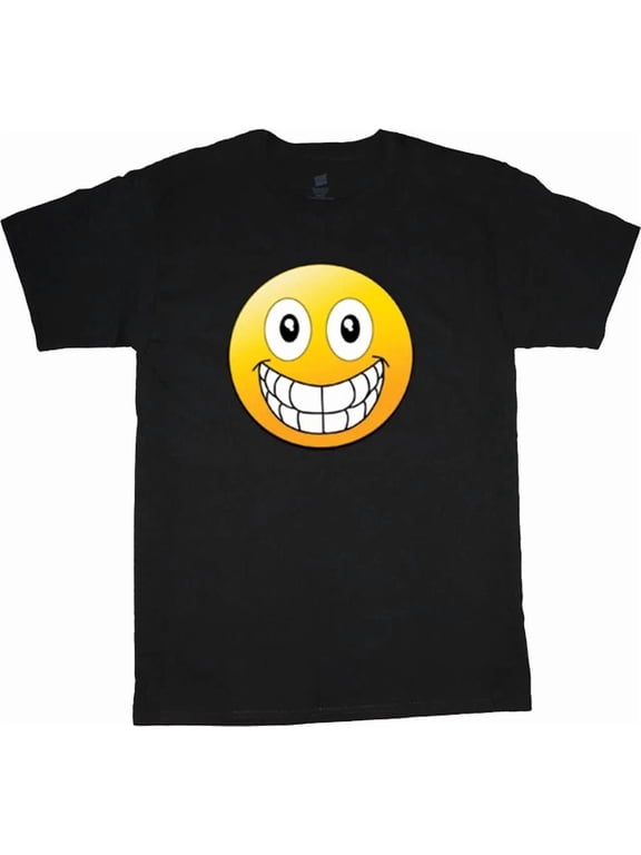 Funny Smiley Face Emoji T-Shirt Mens Graphic Tee Shirt