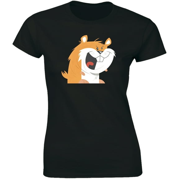 Funny Smiling Cute Hamster - Hold Me Closer Women's Gift T-Shirt