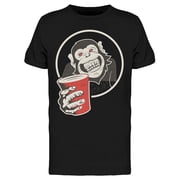 Funny Smiling Monkey T-Shirt Men -Image by Shutterstock, Male Small