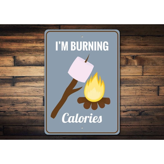 Funny Smores Novelty Decor, Metal Wall Sign - 10x14 Inches