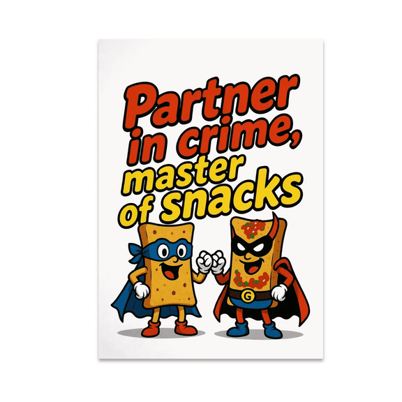Funny Snack Art - Snack Lovers - 13x19 Poster Print