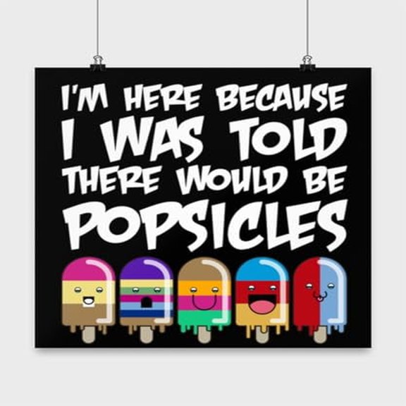 Funny Snacks Poster - Wall Art Decor for Foodies Gift