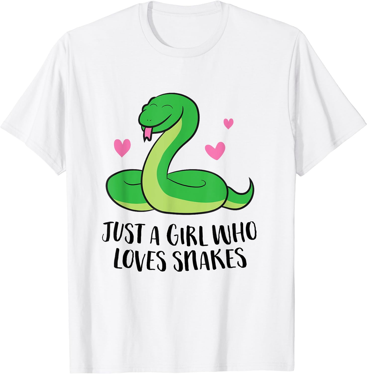 Funny Snake Pet Girl Just a Girl Who Loves Snakes TShirt