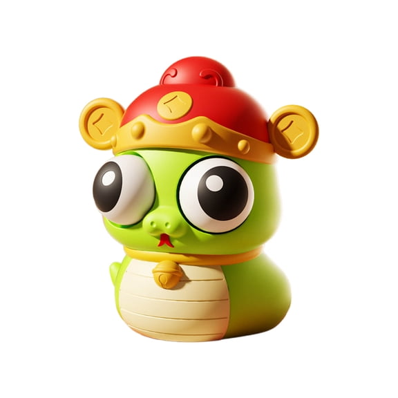 Funny Snake Year Squeeze Stress Ball for Adults, Slow Rising Fidget Relief Tool for Anxiety, Soft Rubber Pinch Toy for Office Relaxation
