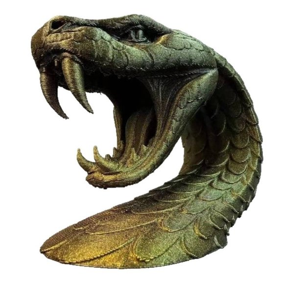 Funny Snakehead Ornaments Decorations Multi-functional 3D Printing Ornaments Halloween Creative Desktop Accessory