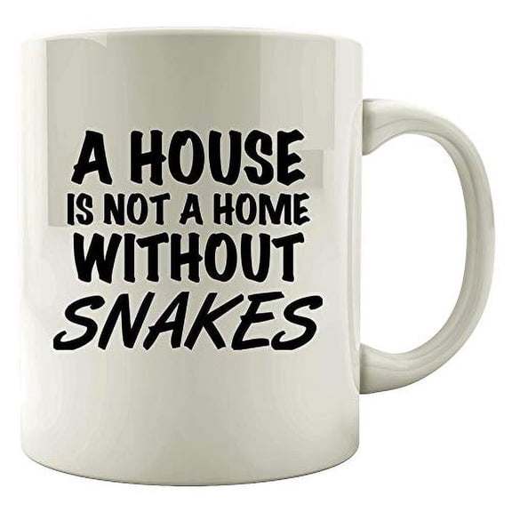 Funny Snakes Design - Not A Home Without - Serpent Gift - Reptile - rattlesnake Theme - Colored Mug
