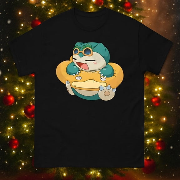 Funny Snorlax Sleepy Kawaii Lazy Day Gaming Inspired T-Shirt, up to size 5XL