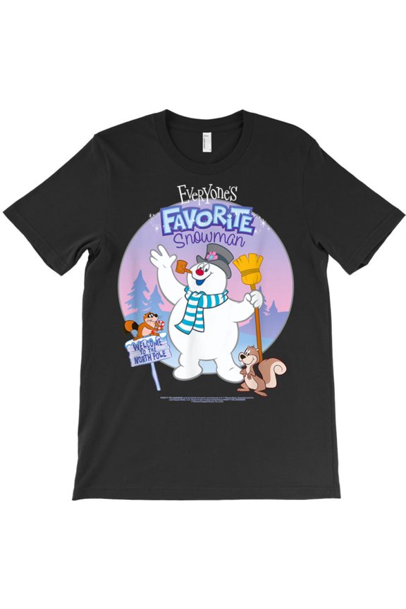 Funny Snowman Christmas Holiday Animation Graphic T-Shirt - Best Gift G3315, Up to 5XL