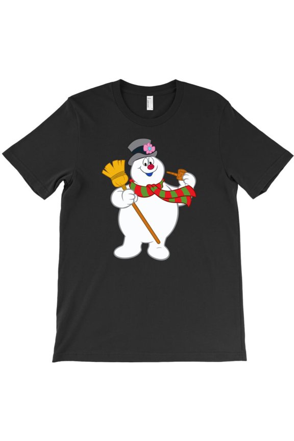 Funny Snowman Christmas Holiday Animation Graphic T-Shirt - Makes a Great Gift G3353, Up to 5XL