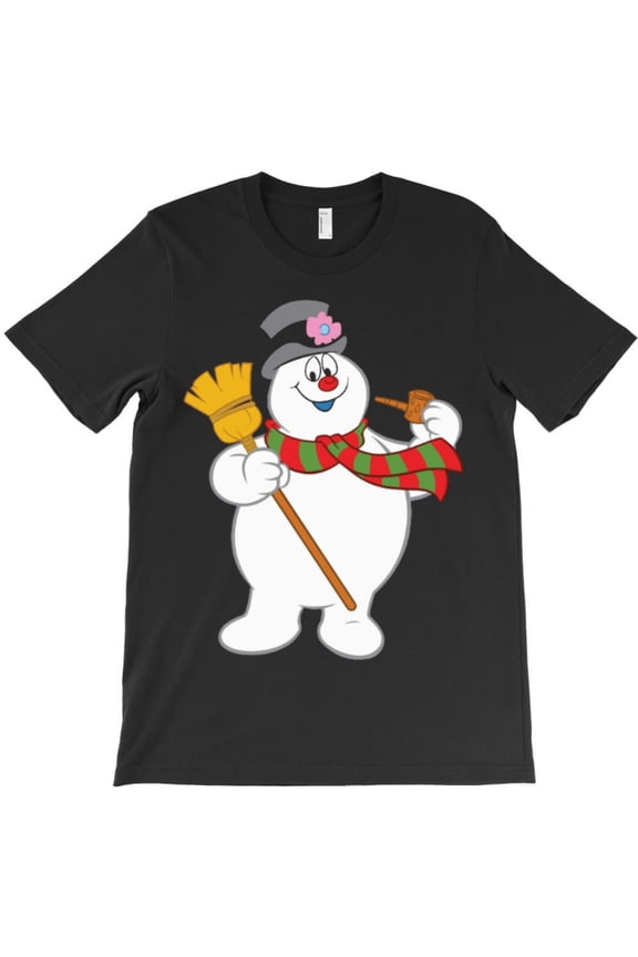 Funny Snowman Christmas Holiday Animation Graphic T-Shirt - Viral Tee G3324, Up to 5XL