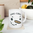 thumbnail image 1 of Funny Snowman 11 oz Coffee Mug - Holiday Drinkware White Ceramic Gift, 1 of 4