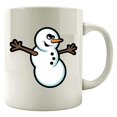 thumbnail image 1 of Funny Snowman 11 oz Coffee Mug - Cold Chilly Winter Weather White Ceramic Gift, 1 of 4