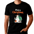 thumbnail image 1 of Funny Snowman Friends Mens Christmas T Shirts for Men Plus Size Christmas Shirts Mens Funny Christmas Shirt, 1 of 8