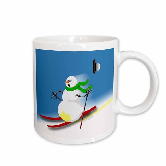 3drose, Funny Snowman Joke Silly Humor, 15oz Mug