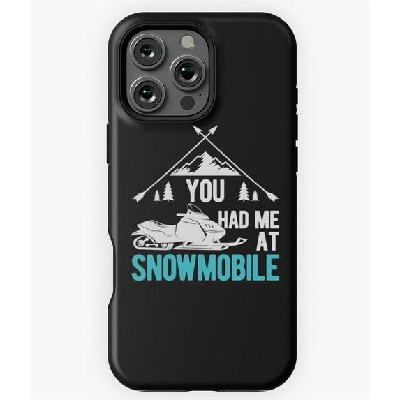 Funny Snowmobile Lover Winter Sport - Chic Phone M0678 Phone Case for iPhone 17 16 15 14 13 12 11 Pro Max