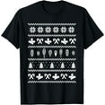 thumbnail image 1 of Funny Snowshoing Ugly Christmas Snowshoe Hiking Snowshoer T-Shirt, 1 of 2