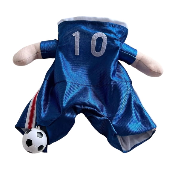 Funny Soccer Basketball Themed Cat Dog Clothing Football Pet Outfit Soft Polyester Vest Adjustable Jersey with Ball for Halloween Parties Birthdays Family Gathering